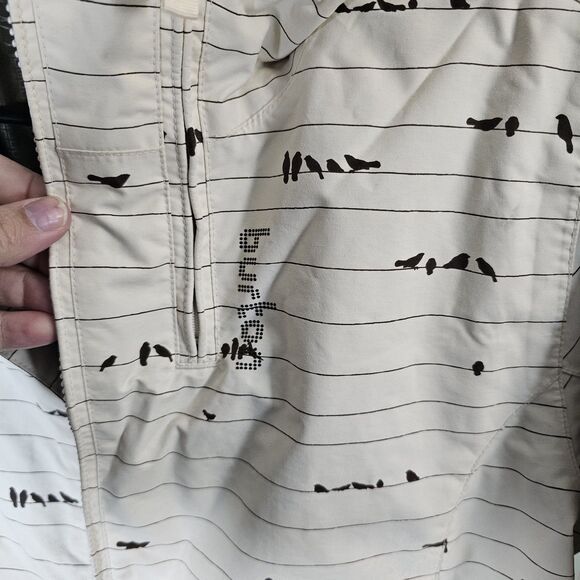 Burton Concert Birds On A Wire Hooded Snow Jacket Cream/Brown Womens Medium - Picture 5 of 12